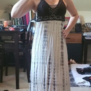 Tie dye hippy summer dress